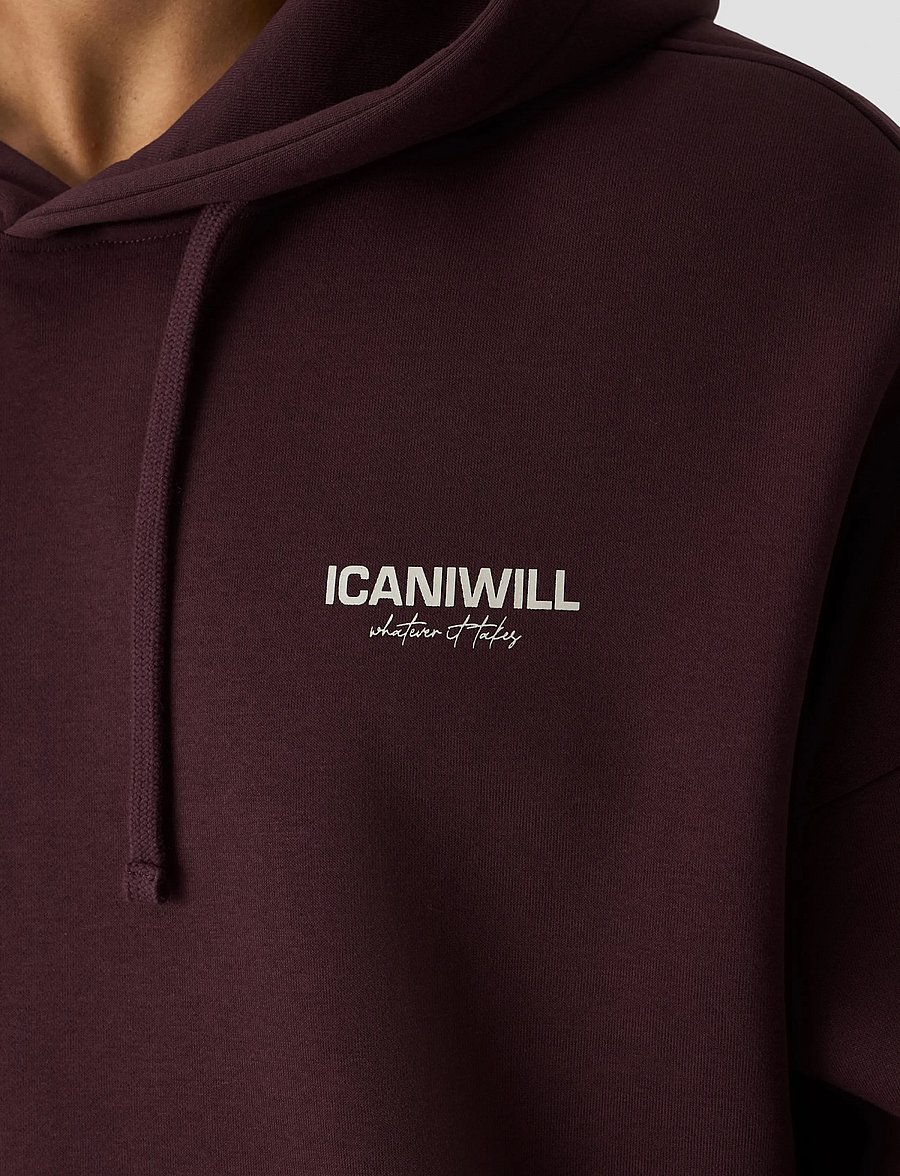 ICANIWILL - Everyday Relaxed Hoodie Print M - kapuutsiga dressipluusid - espresso - 5
