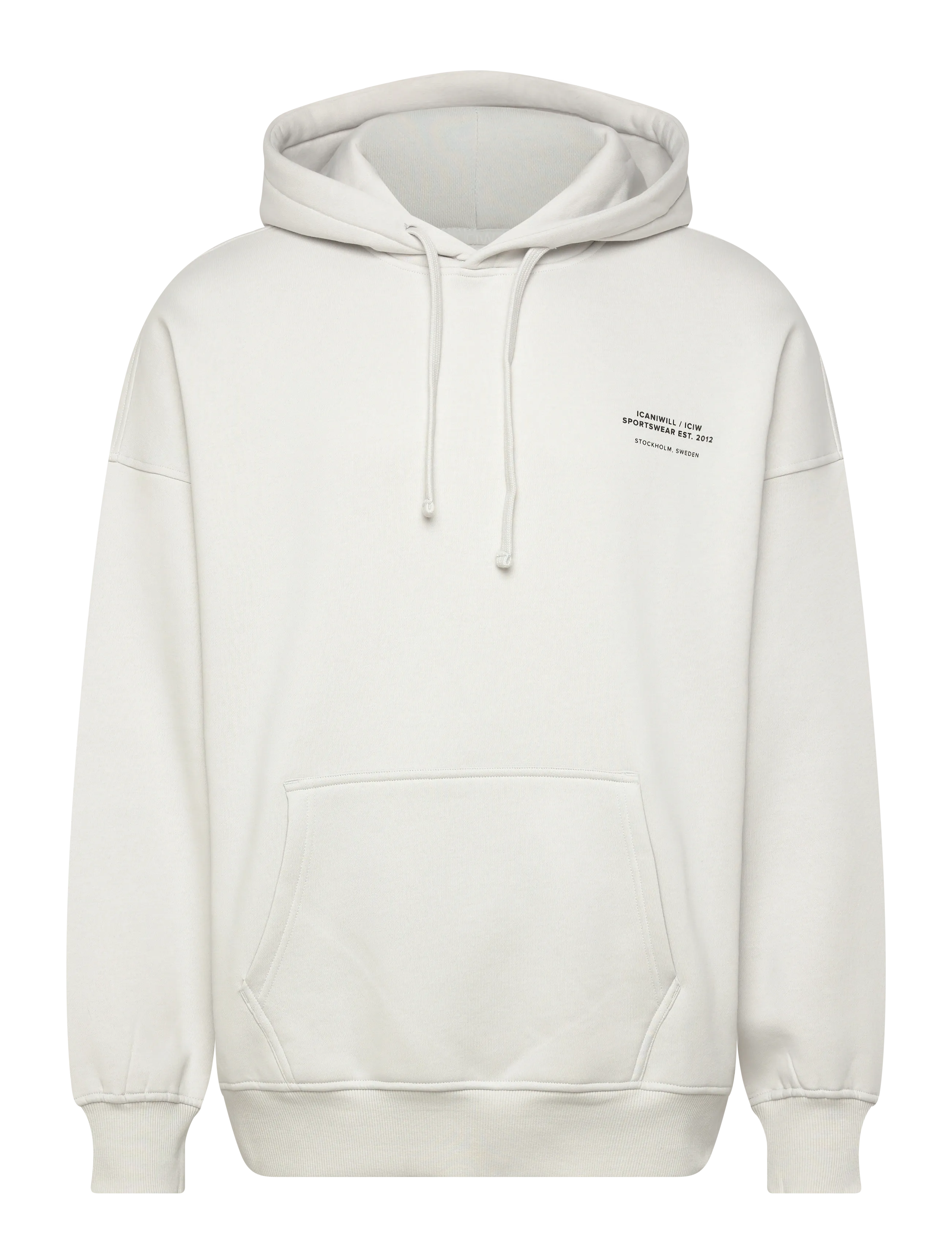 ICANIWILL Everyday Relaxed Hoodie Print M - Hoodies - LUNAR GREY / grey