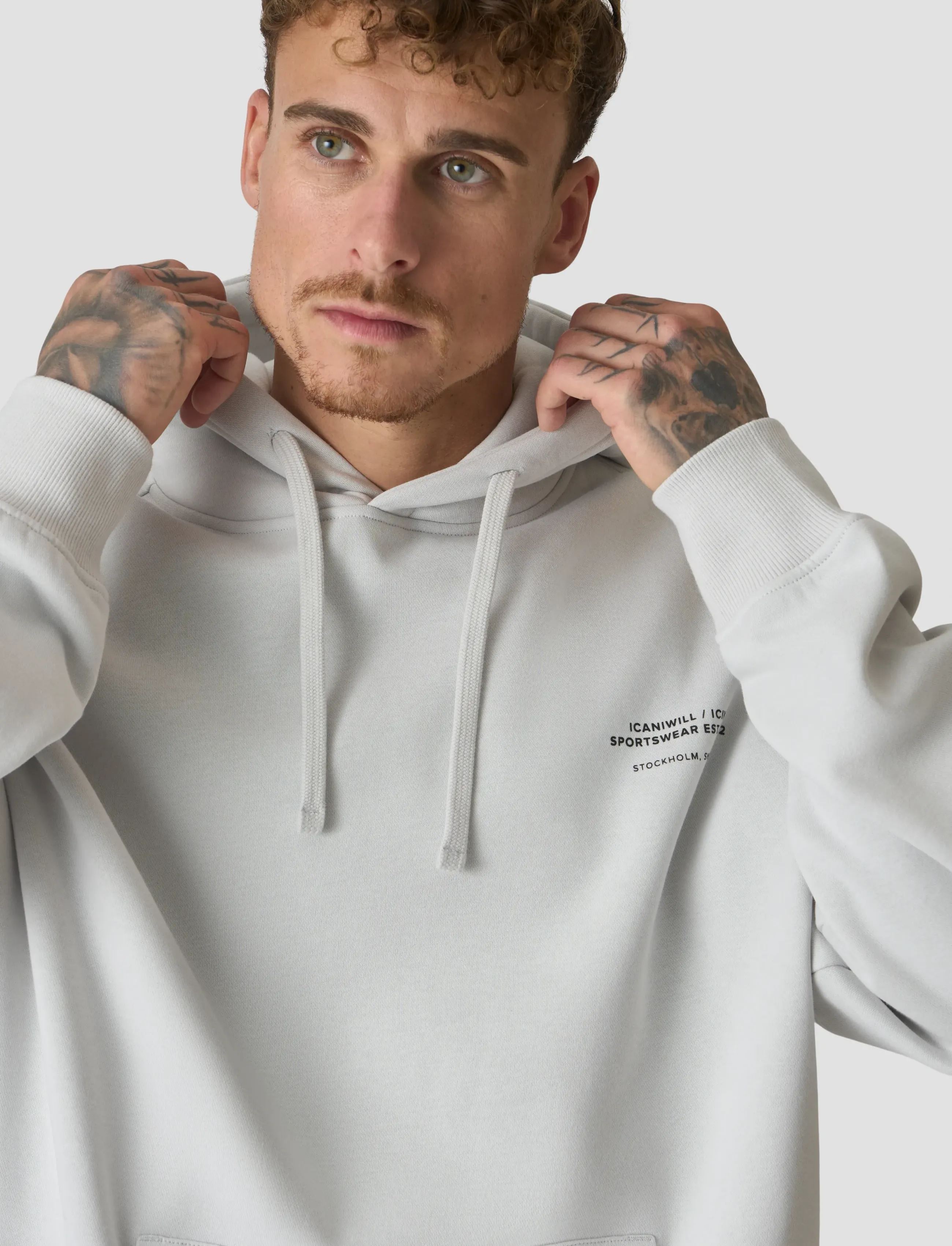 ICANIWILL - Everyday Relaxed Hoodie Print M - overdele - lunar grey - 5