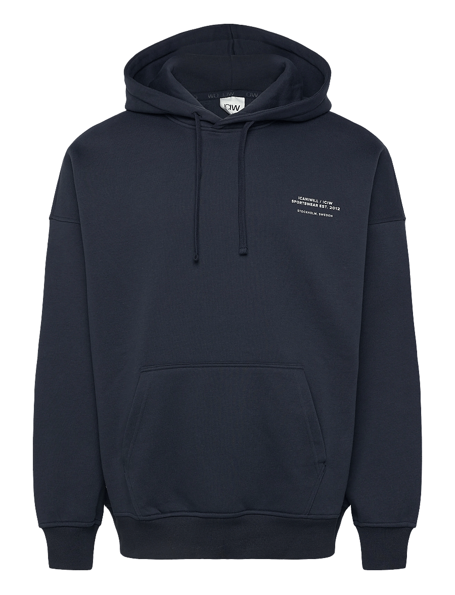 ICANIWILL - Everyday Relaxed Hoodie Print M - oberteile - midnight blue - 1