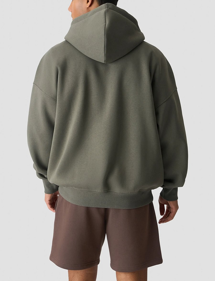 ICANIWILL - Everyday Relaxed Hoodie Print M - tops - warm green - 3