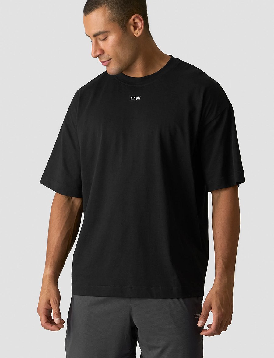 ICANIWILL - Everyday Oversized Cotton T-shirt M - alussärgid ja t-särgid - black - 0