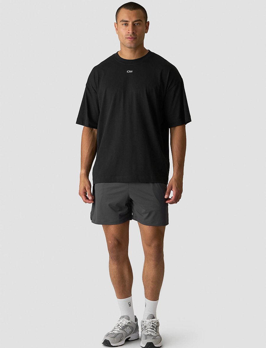 ICANIWILL - Everyday Oversized Cotton T-shirt M - alussärgid ja t-särgid - black - 5