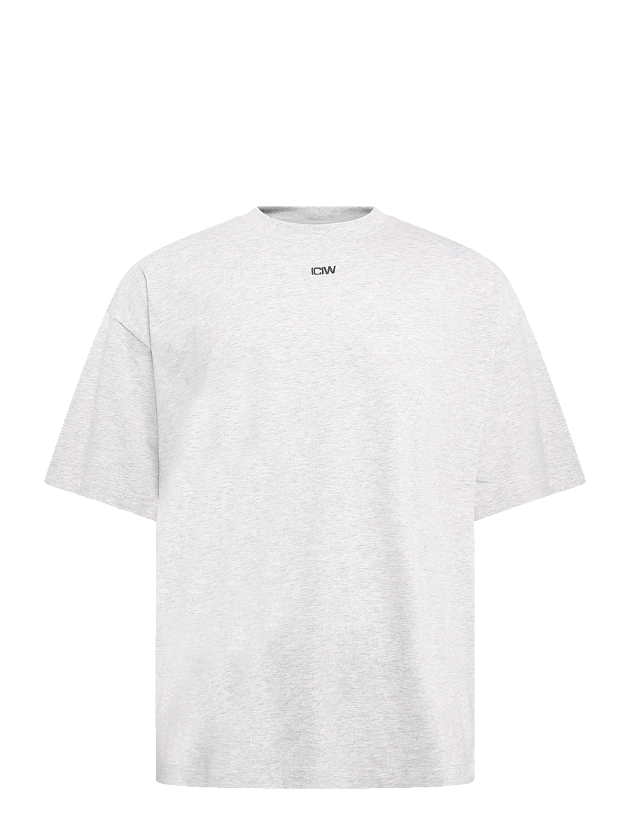 ICANIWILL - Everyday Oversized Cotton T-shirt M - oberteile & t-shirts - light grey melange - 1