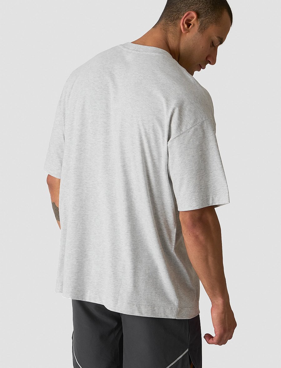 ICANIWILL - Everyday Oversized Cotton T-shirt M - oberteile & t-shirts - light grey melange - 3