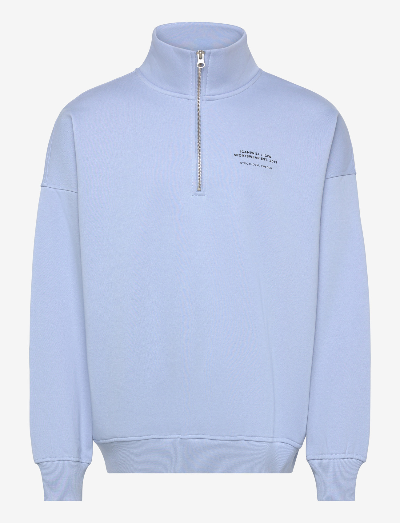 ICANIWILL - Everyday 1/4 Zip Sweatshirt Print M - alussärgid - banner blue - 1