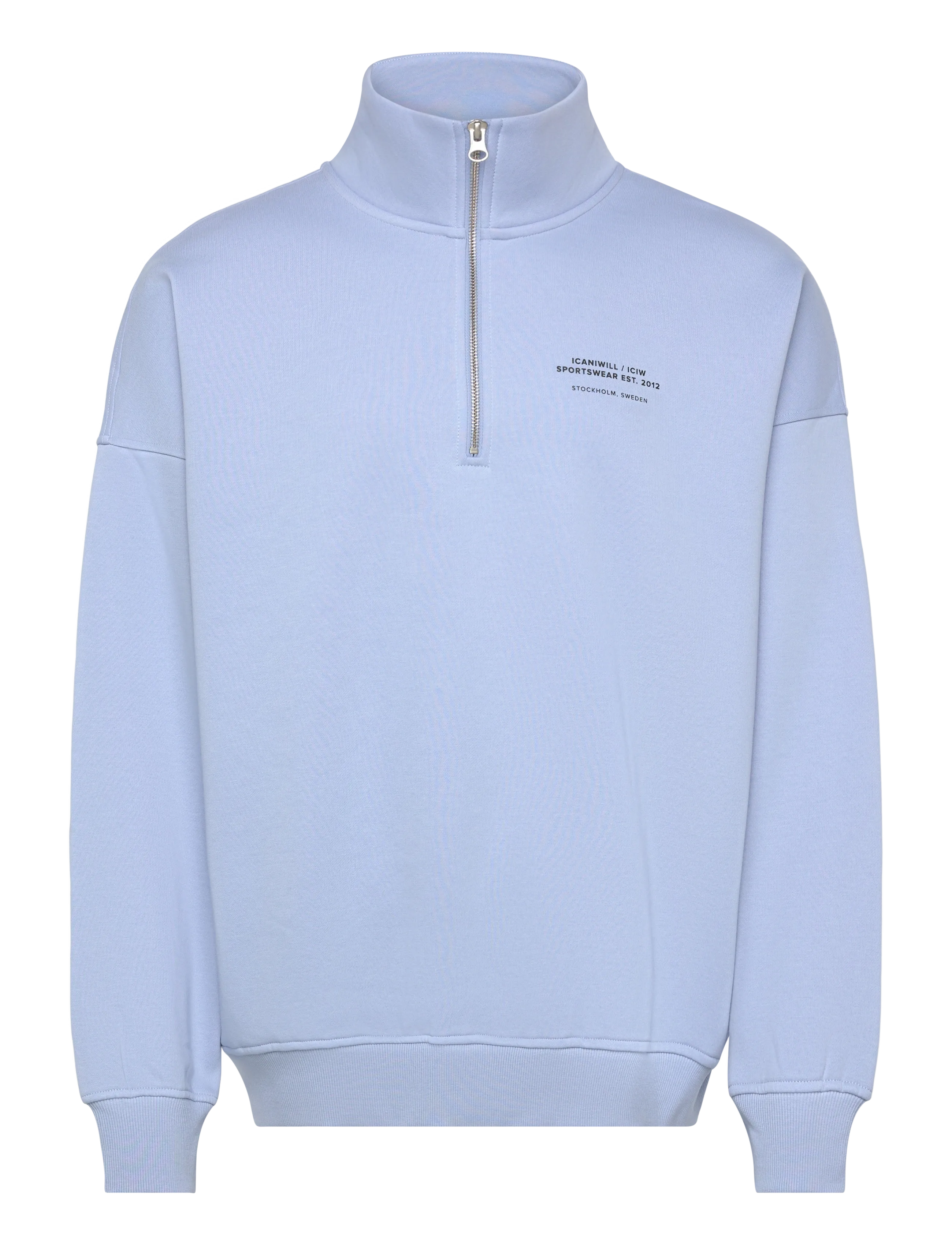 ICANIWILL Everyday 1/4 Zip Sweatshirt Print M - Kleidung - BANNER BLUE / blue