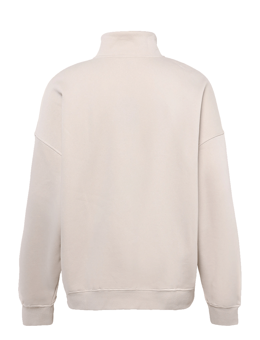 ICANIWILL - Everyday 1/4 Zip Sweatshirt Print M - oberteile - light beige - 2