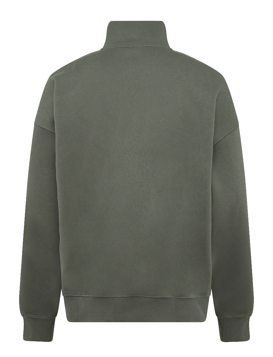 ICANIWILL - Everyday 1/4 Zip Sweatshirt Print M - Överdelar - warm green - 2