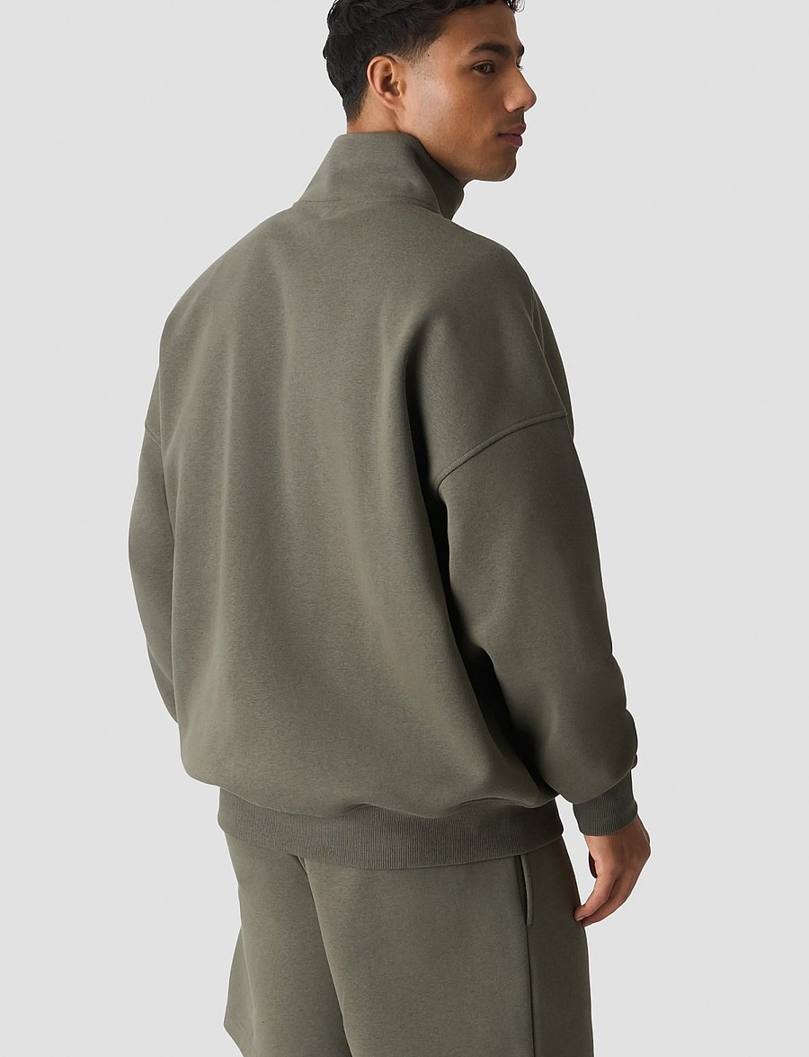 ICANIWILL - Everyday 1/4 Zip Sweatshirt Print M - Överdelar - warm green - 3