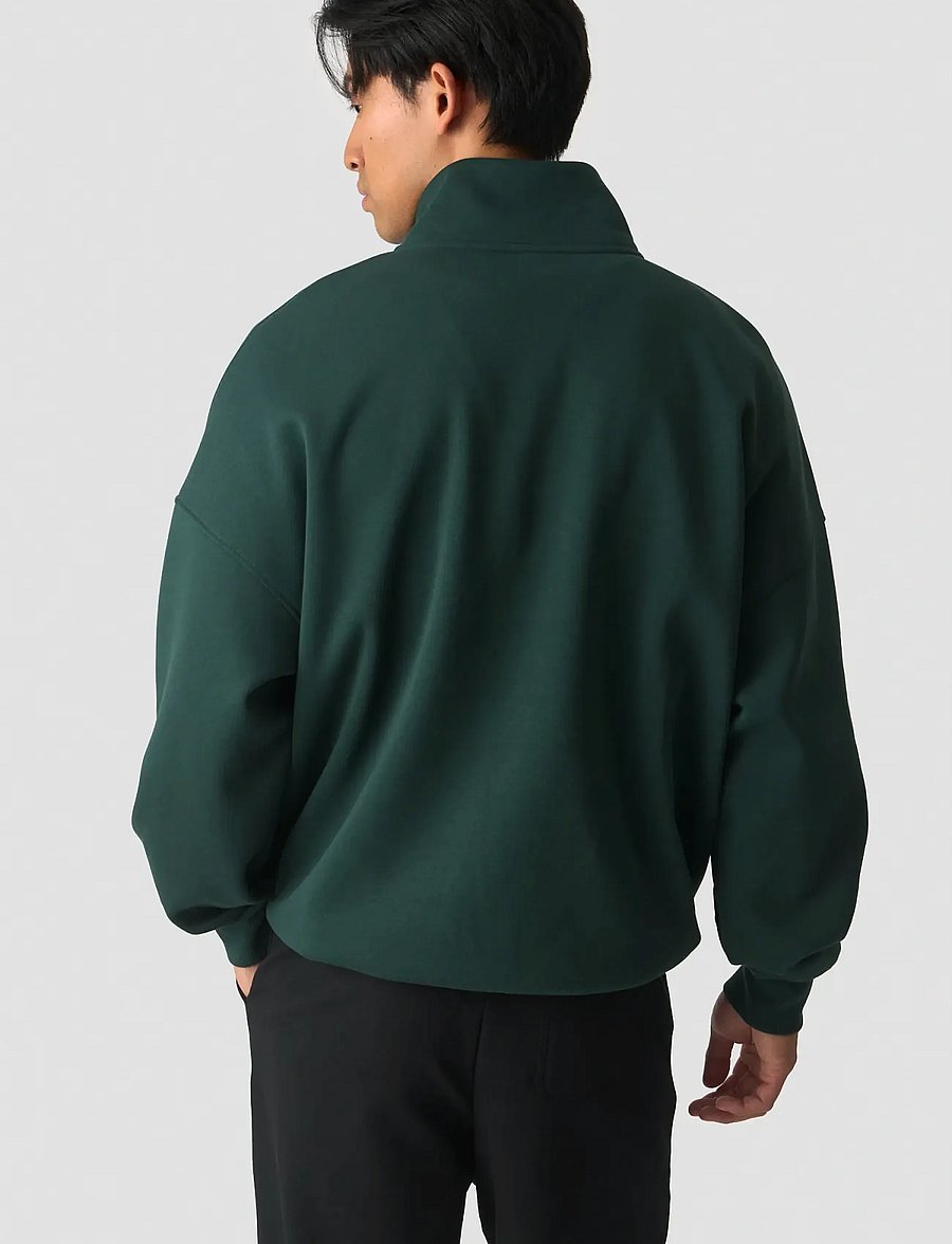 ICANIWILL - Everyday 1/4 Zip Sweatshirt Print M - oberteile - wet green - 3