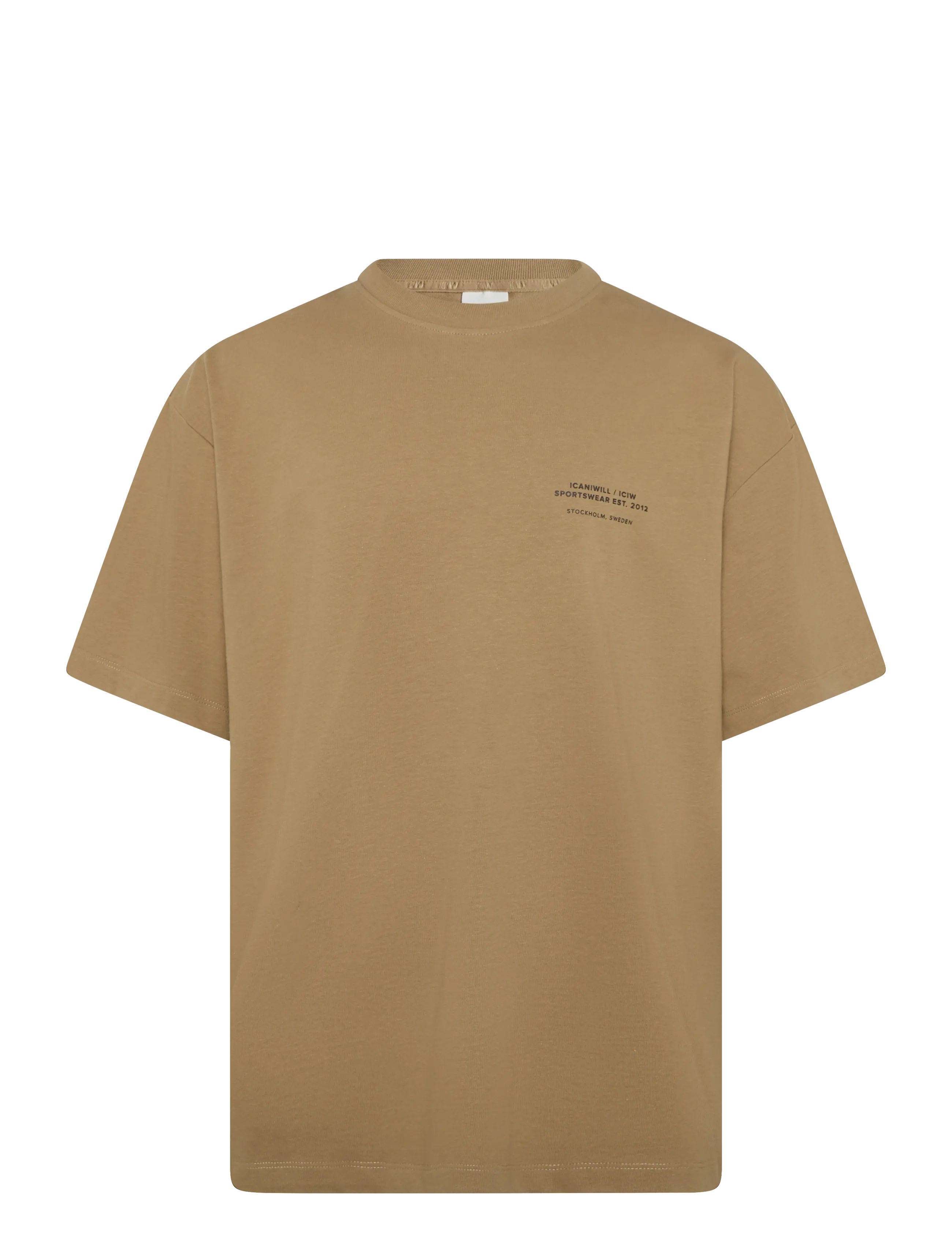 ICANIWILL Essence Heavy Cotton T-Shirt Print M - Vis alt - CASHMERE / beige