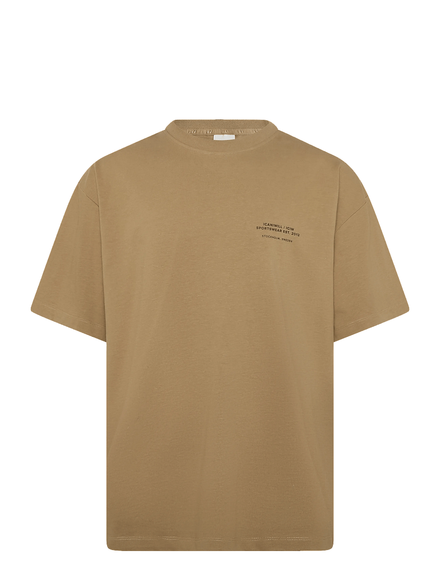 ICANIWILL - Essence Heavy Cotton T-Shirt Print M - t-shirts - cashmere - 1