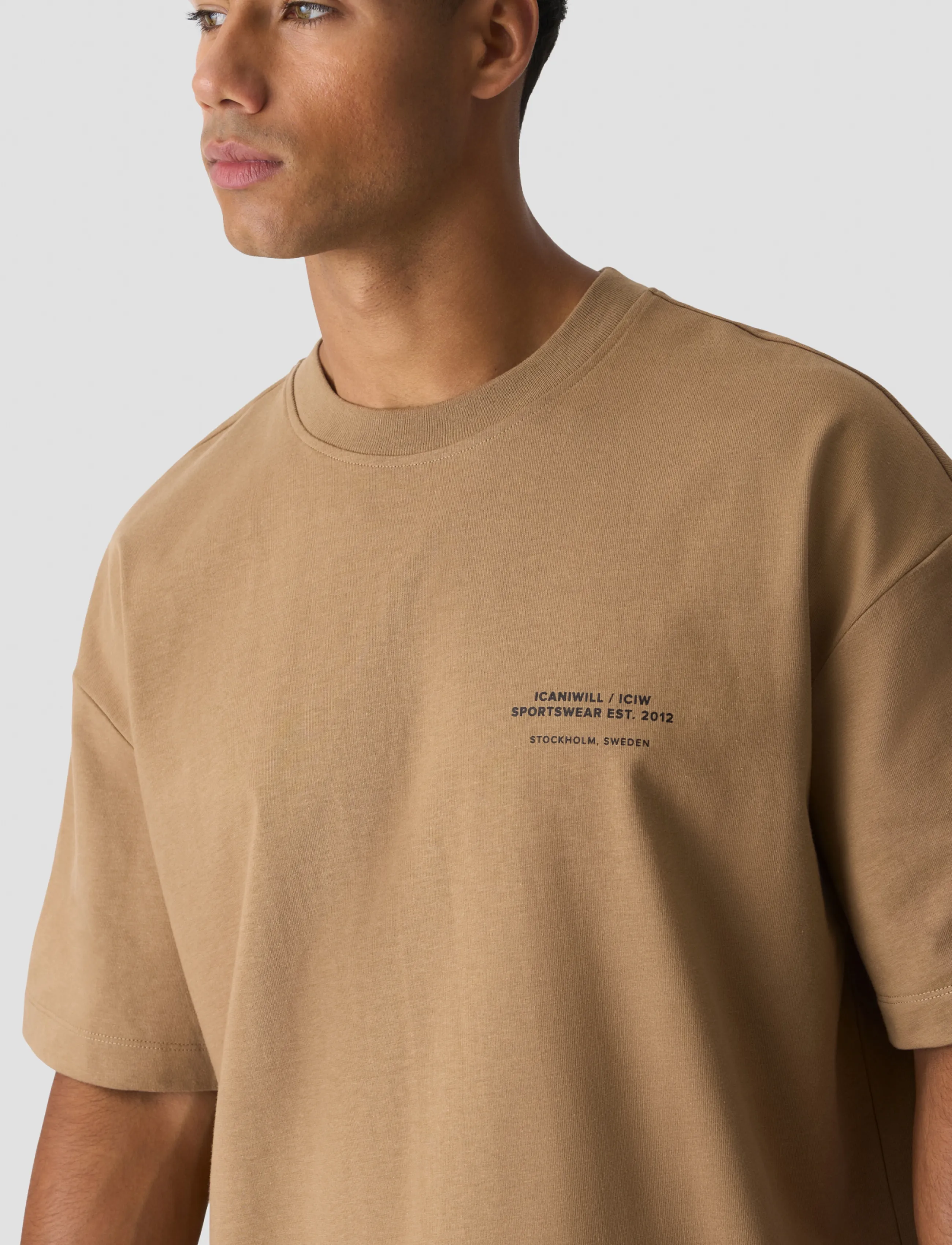 ICANIWILL - Essence Heavy Cotton T-Shirt Print M - t-shirts - cashmere - 4