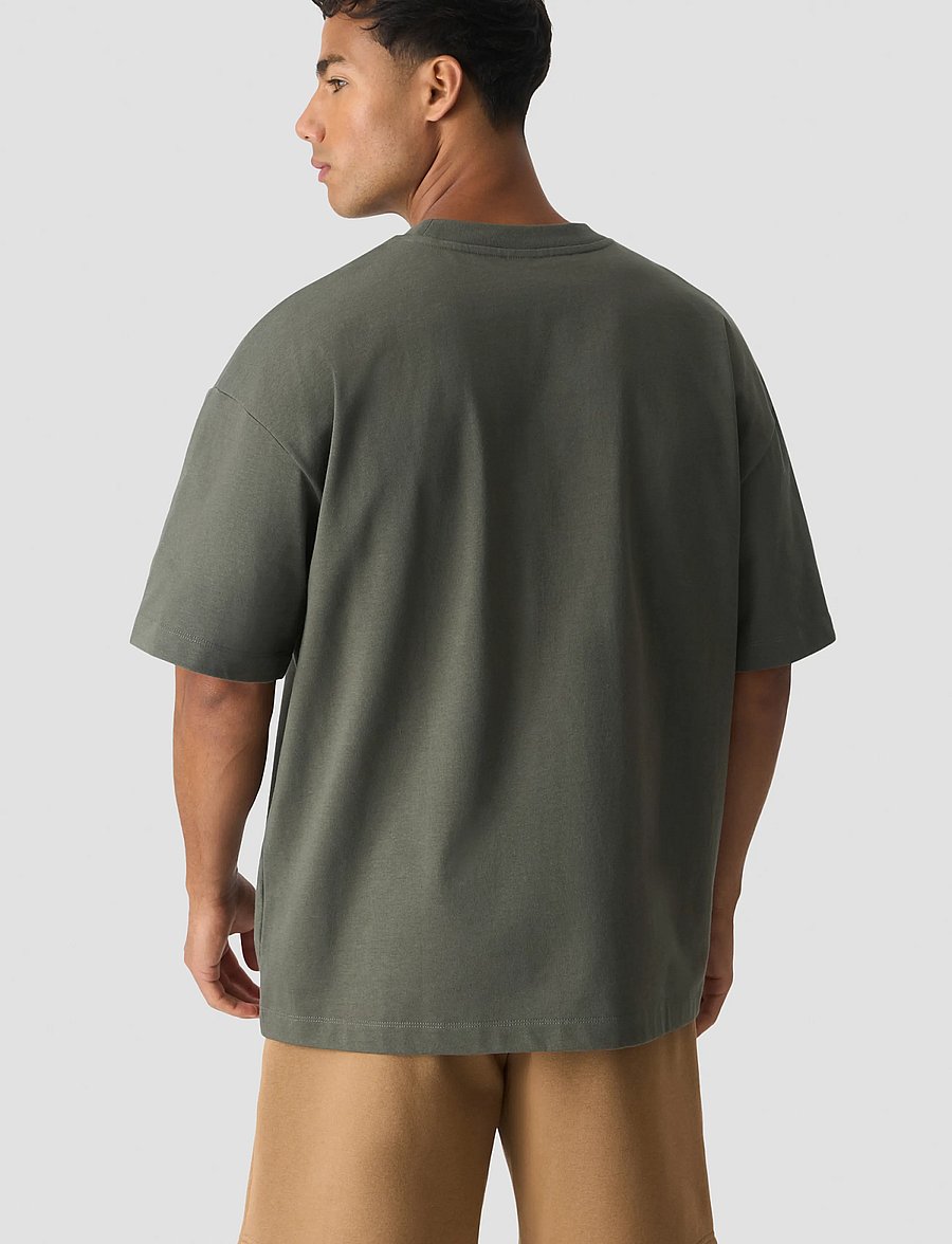ICANIWILL - Essence Heavy Cotton T-Shirt Print M - oberteile & t-shirts - warm green - 3