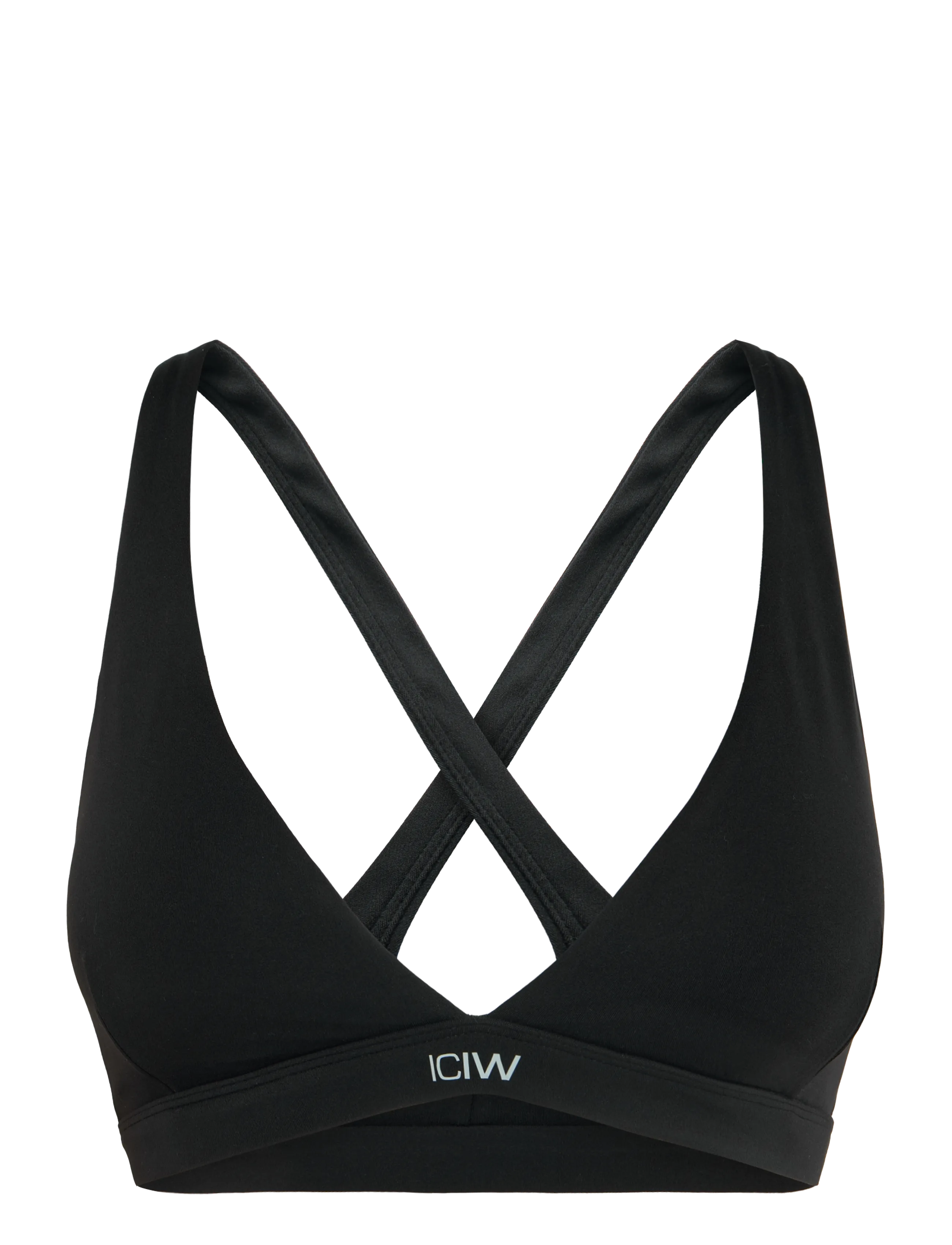 ICANIWILL Luxe V-neck Sports Bra W - Nyheder - BLACK / black
