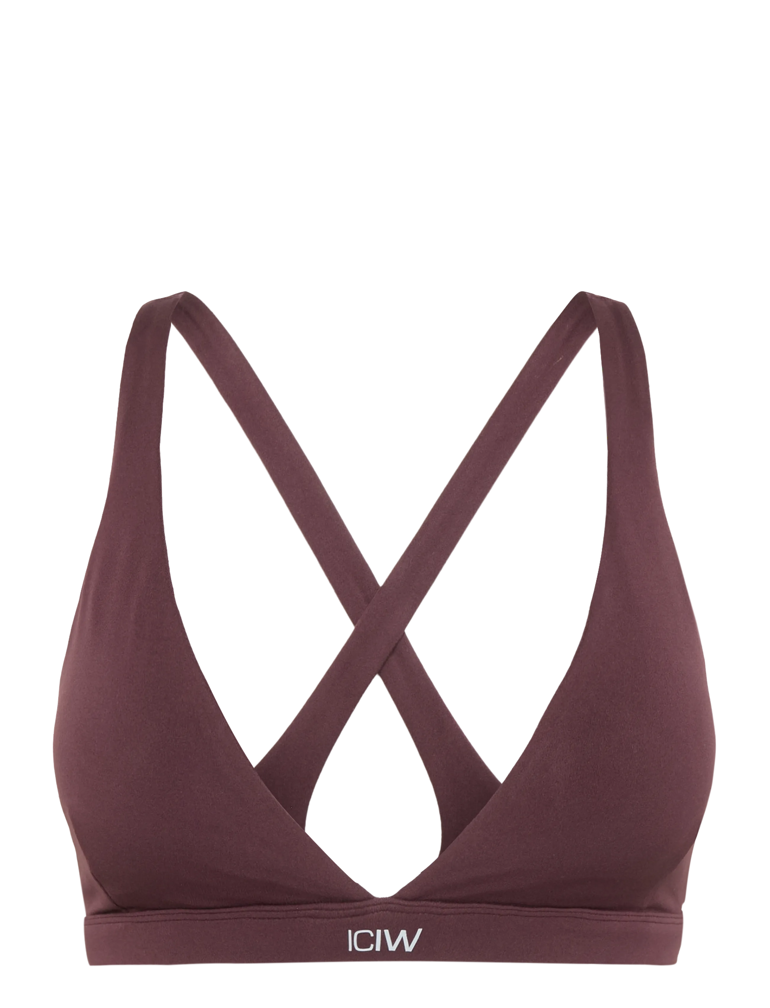 ICANIWILL Luxe V-neck Sports Bra W - ICANIWILL - ESPRESSO / brown