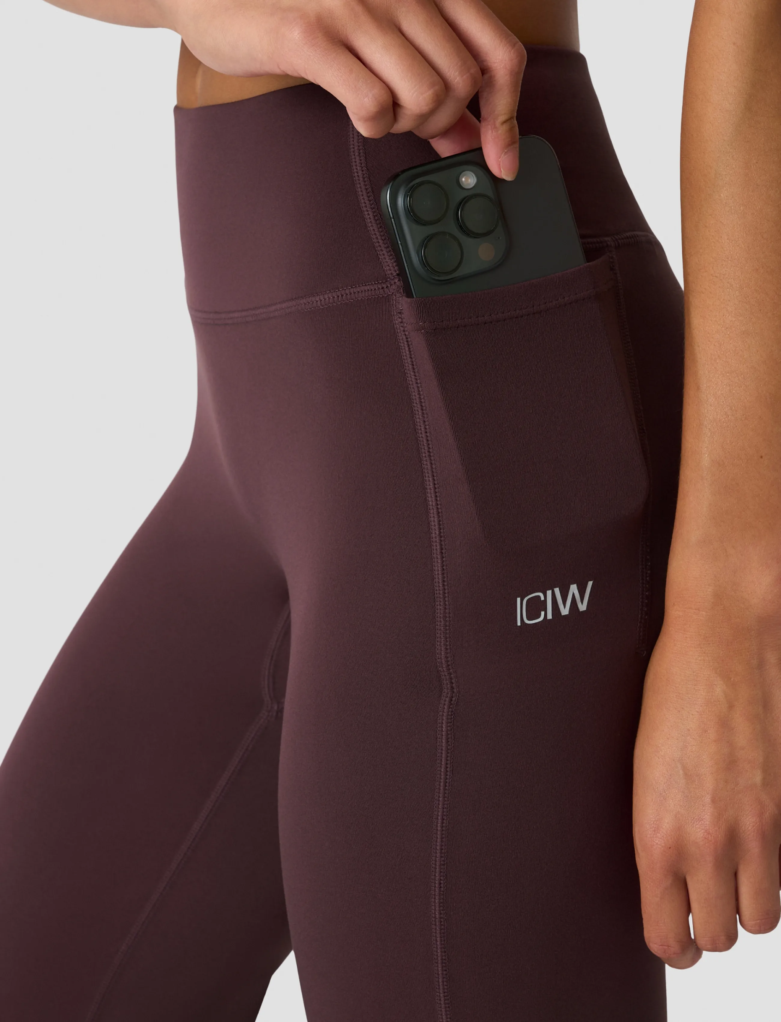 ICANIWILL - Luxe Straight Leg Tights W - volle länge - espresso - 4