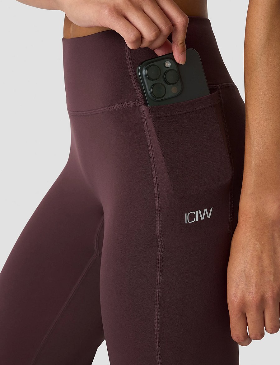 ICANIWILL - Luxe Straight Leg Tights W - volle länge - espresso - 4
