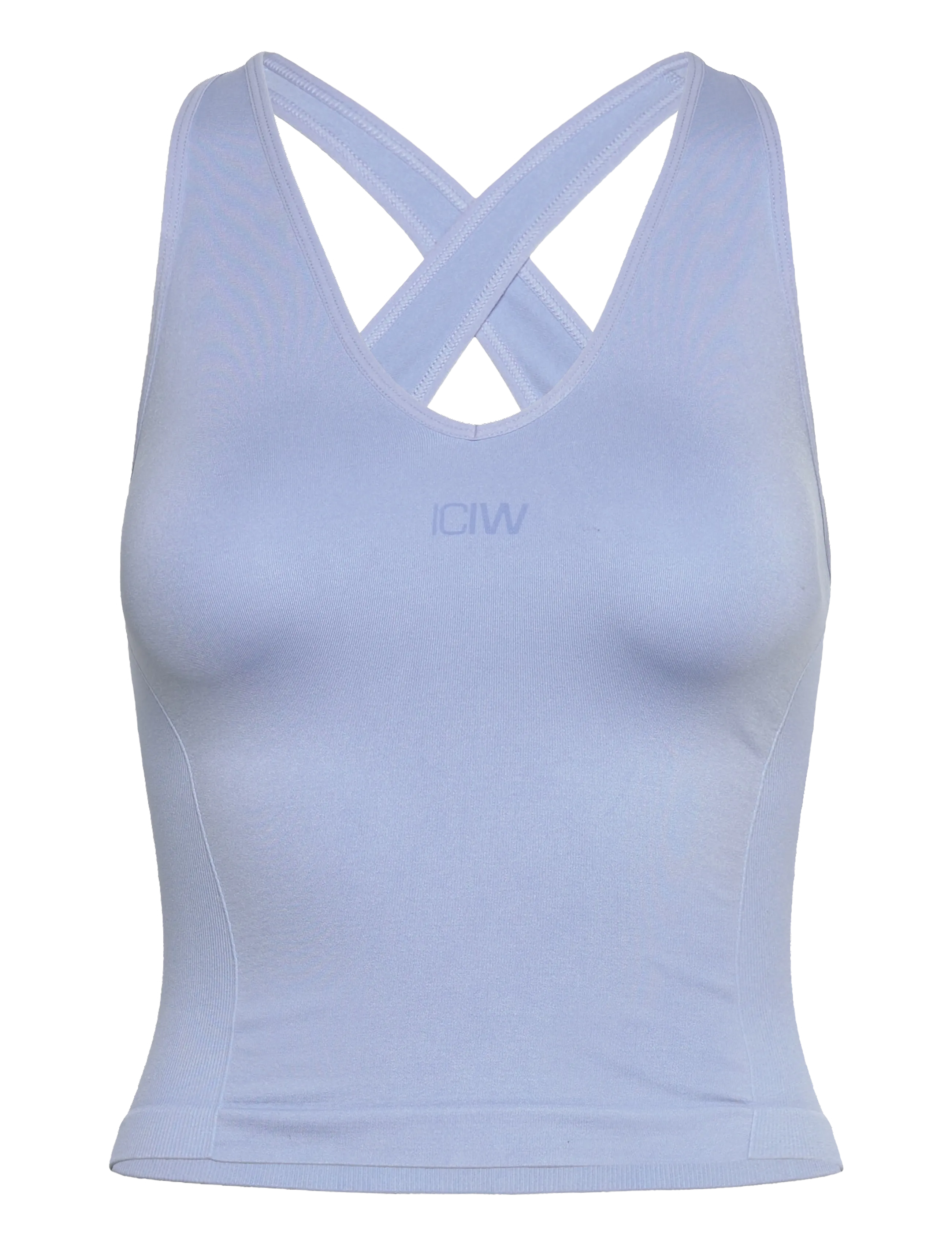 ICANIWILL Sculpt Seamless V-neck Tank W - Training - BANNER BLUE / blue