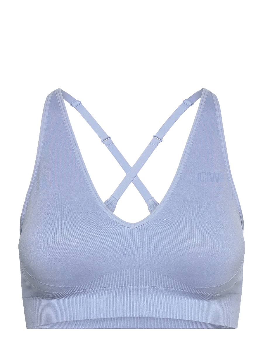 ICANIWILL - Sculpt Seamless V-neck Sports Bra - sport-bhs - banner blue - 1