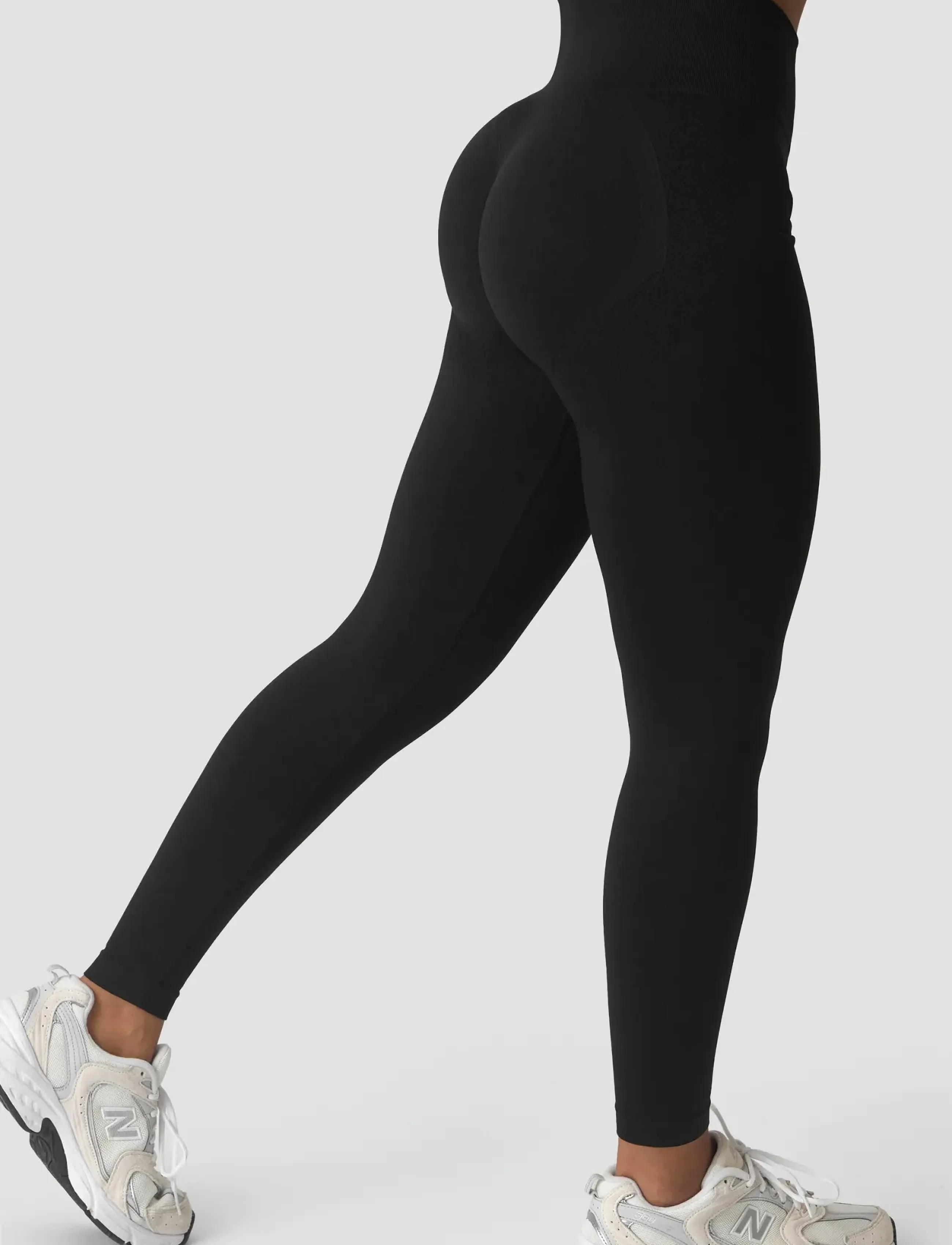 ICANIWILL Sculpt Seamless Tights W, XL, Sport Tights, Schwarz - Training Frauen