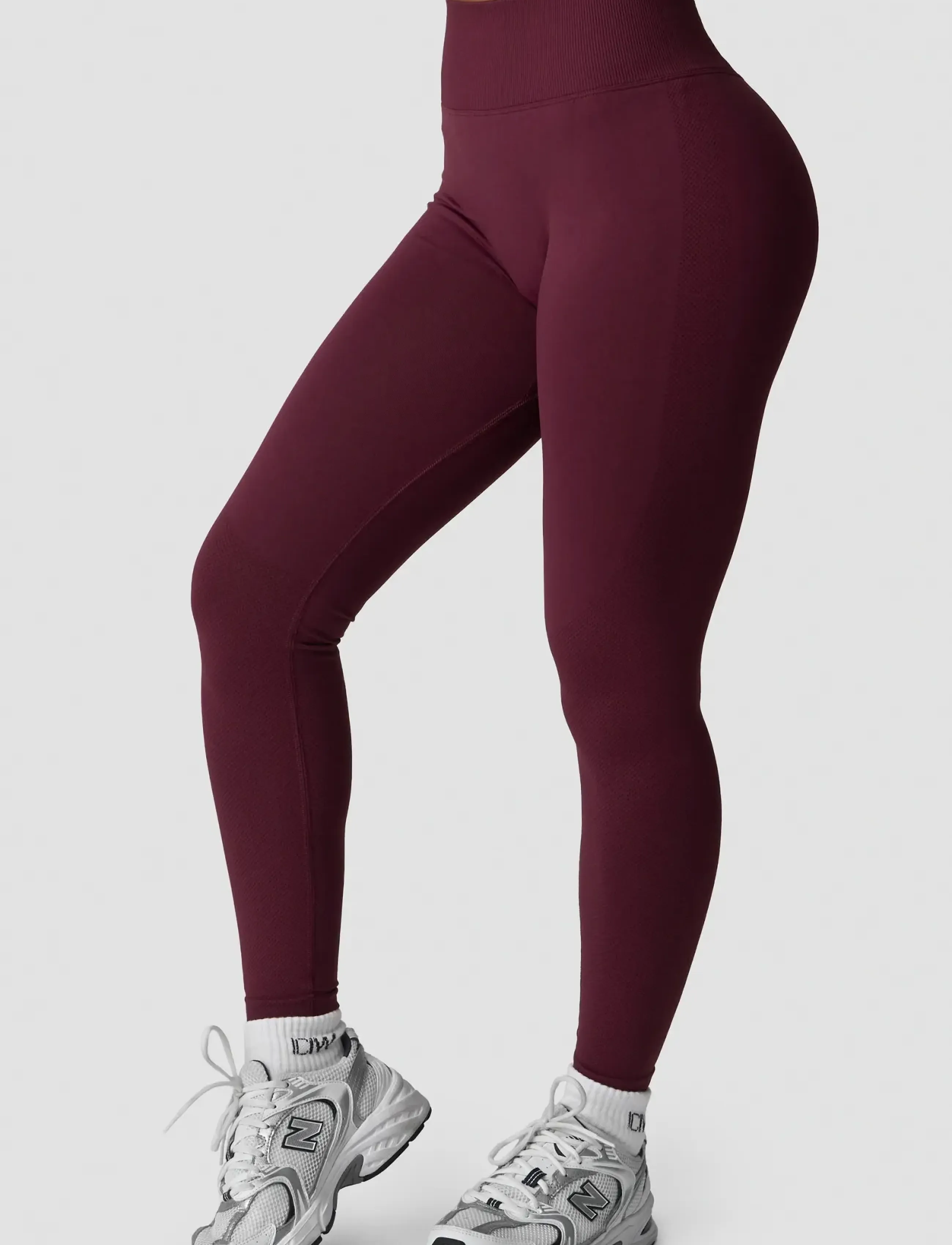 ICANIWILL - Define Seamless V-shape Tights - volle länge - dark mahogany - 4