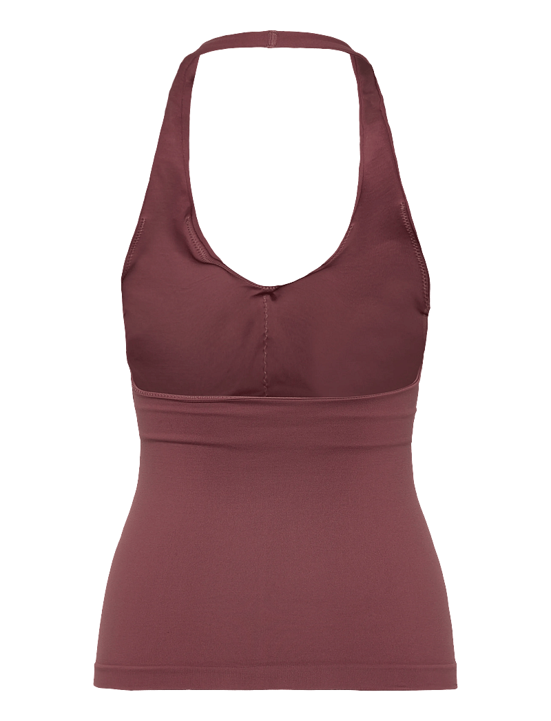 ICANIWILL - Define Seamless Halter Neck Tank W - toppe & t-shirts - calm red - 2