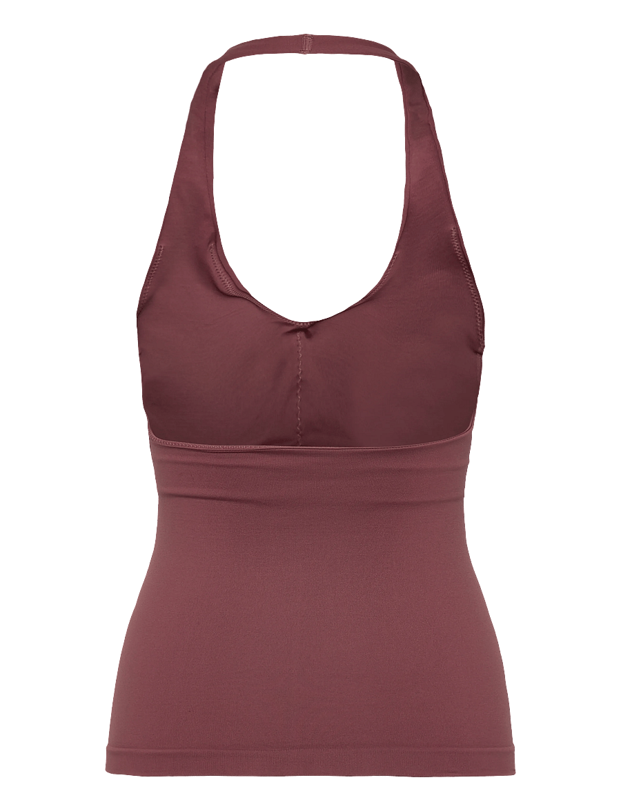 ICANIWILL - Define Seamless Halter Neck Tank W - toppar & t-shirts - calm red - 2