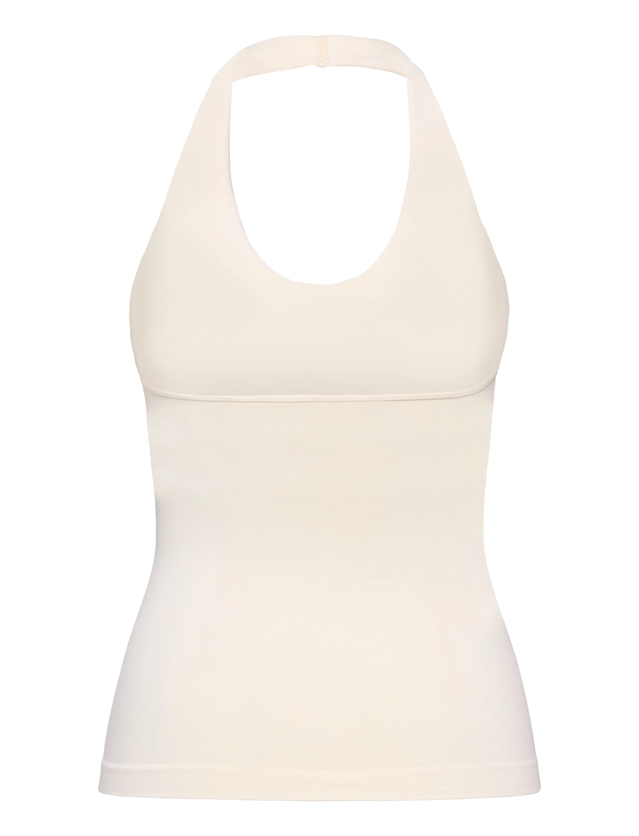 ICANIWILL - Define Seamless Halter Neck Tank W - toppar & t-shirts - pale lemon - 2