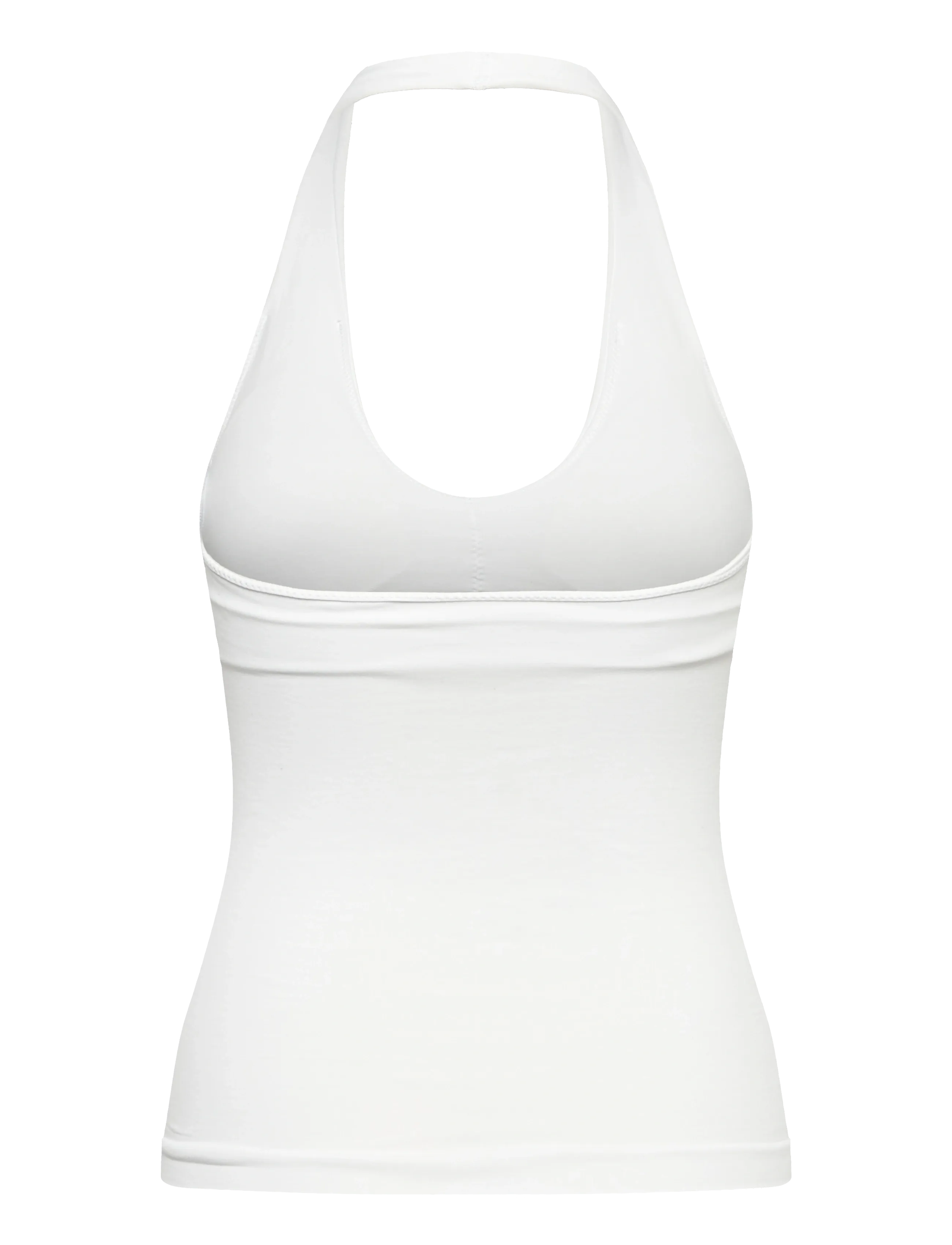 ICANIWILL - Define Seamless Halter Neck Tank W - toppar & t-shirts - white snow - 2