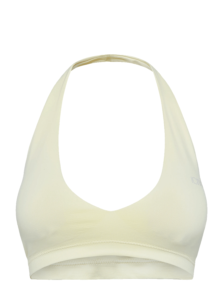 ICANIWILL - Define Seamless Halter Sports Bra W - spordi-rinnahoidjad - pale lemon - 1