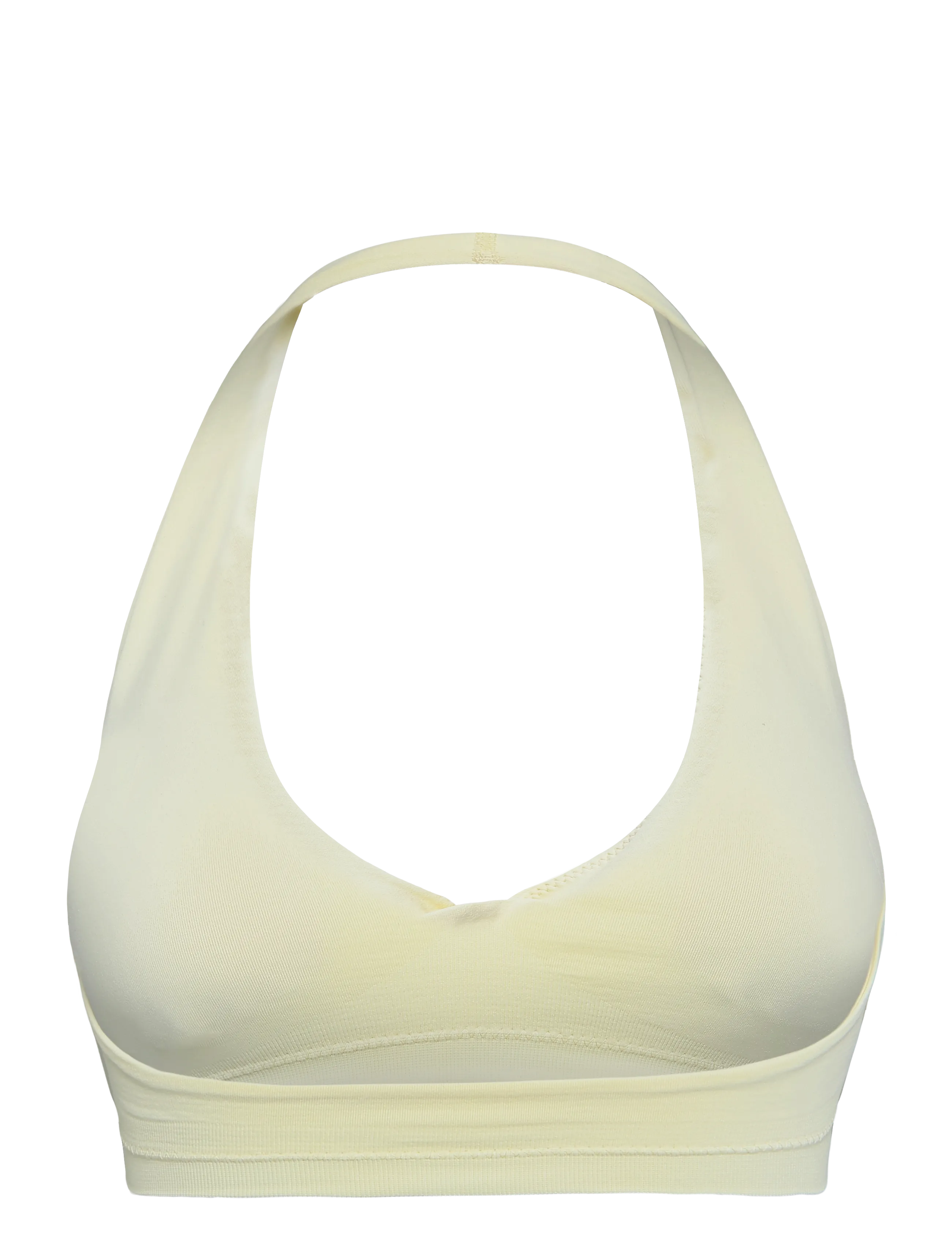 ICANIWILL - Define Seamless Halter Sports Bra W - spordi-rinnahoidjad - pale lemon - 2