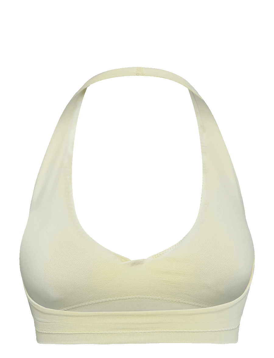 ICANIWILL - Define Seamless Halter Sports Bra W - spordi-rinnahoidjad - pale lemon - 2