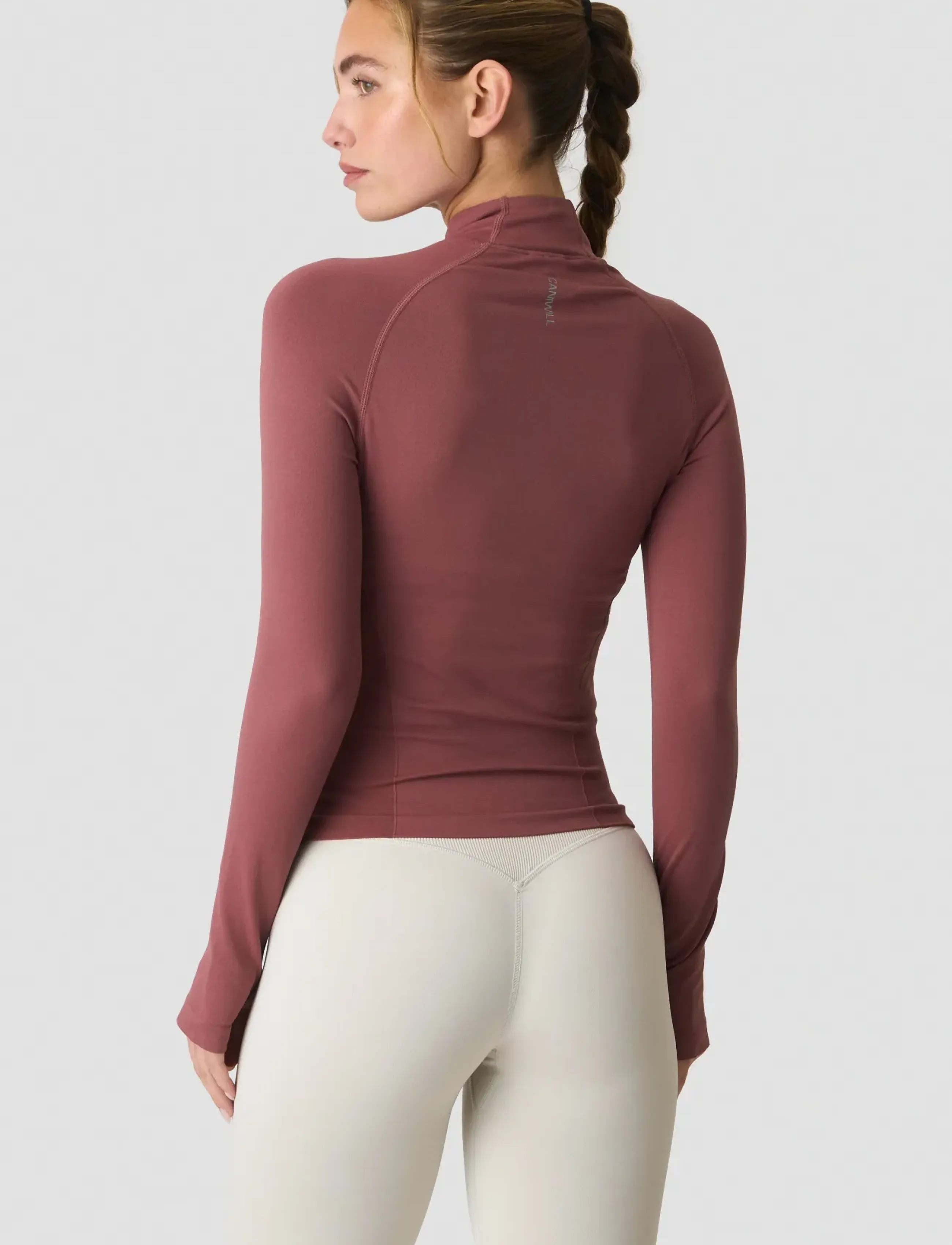 ICANIWILL - Define Seamless Invisible 1/2 Zip LS W - oberteile - calm red - 3