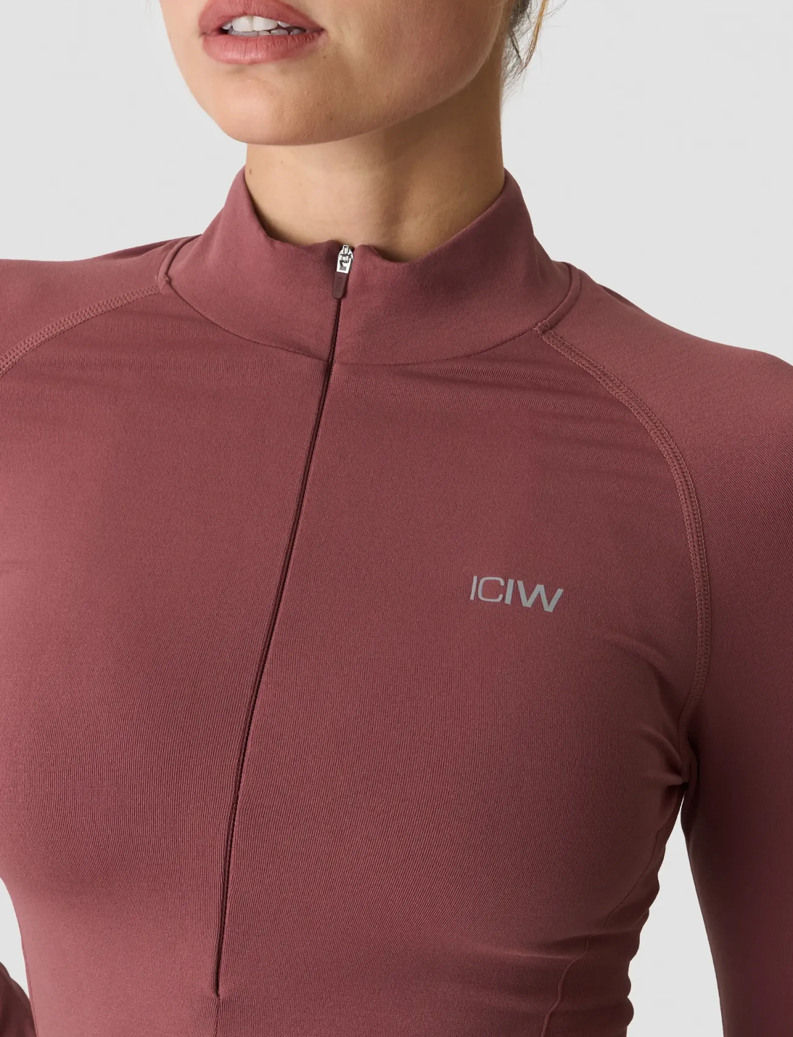 ICANIWILL - Define Seamless Invisible 1/2 Zip LS W - oberteile - calm red - 4