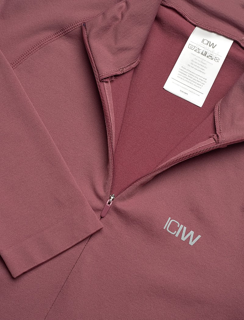 ICANIWILL - Define Seamless Invisible 1/2 Zip LS W - pikkade varrukatega alussärgid - calm red - 2