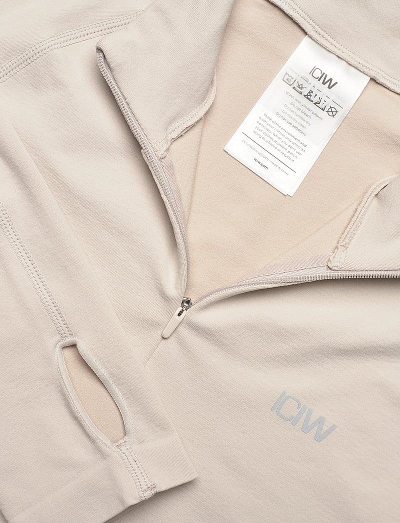 ICANIWILL - Define Seamless Invisible 1/2 Zip LS W - palaidinukės ilgomis rankovėmis - light dusty beige - 2