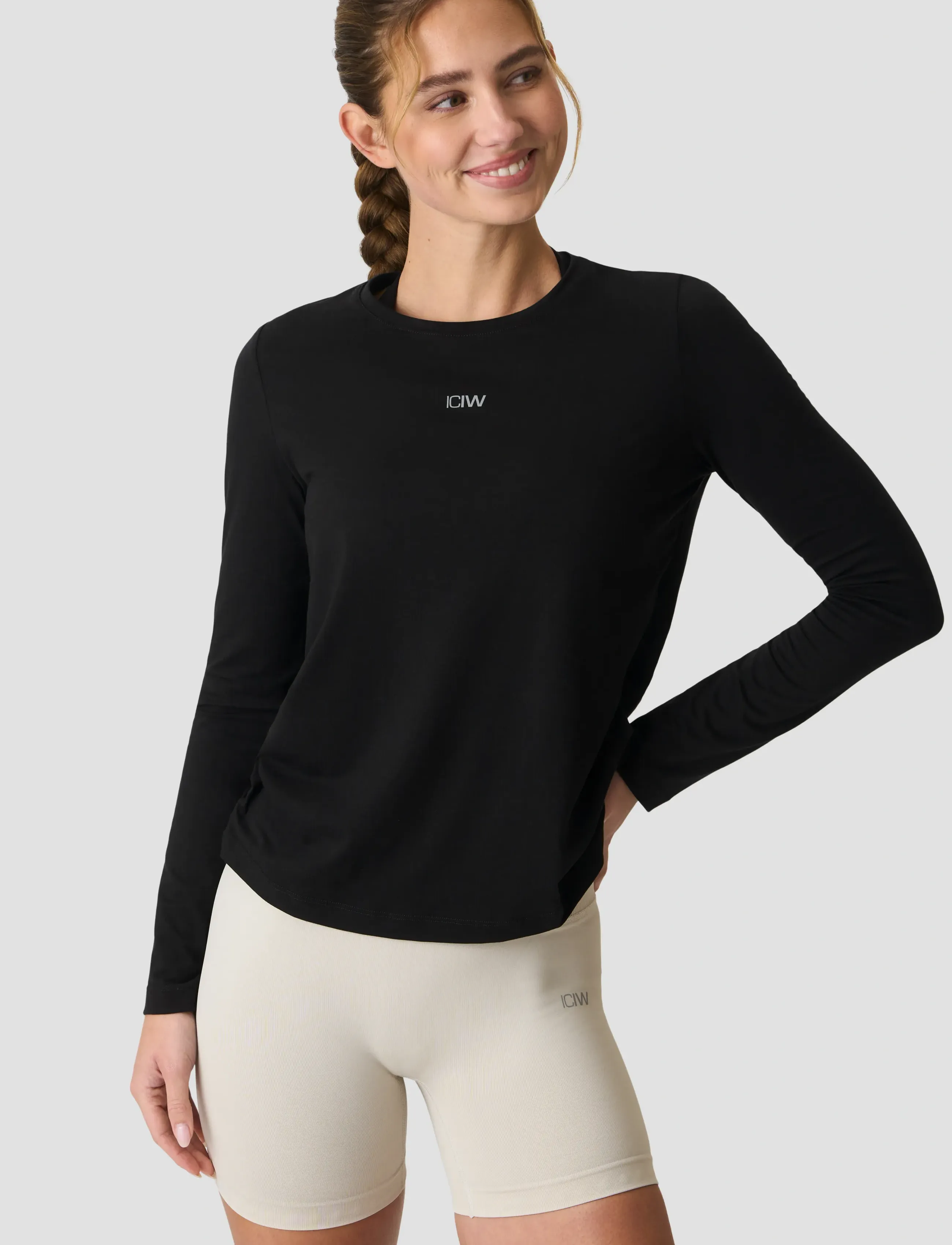 ICANIWILL Define Loose Long Sleeve W - Hauts de sport - BLACK / black