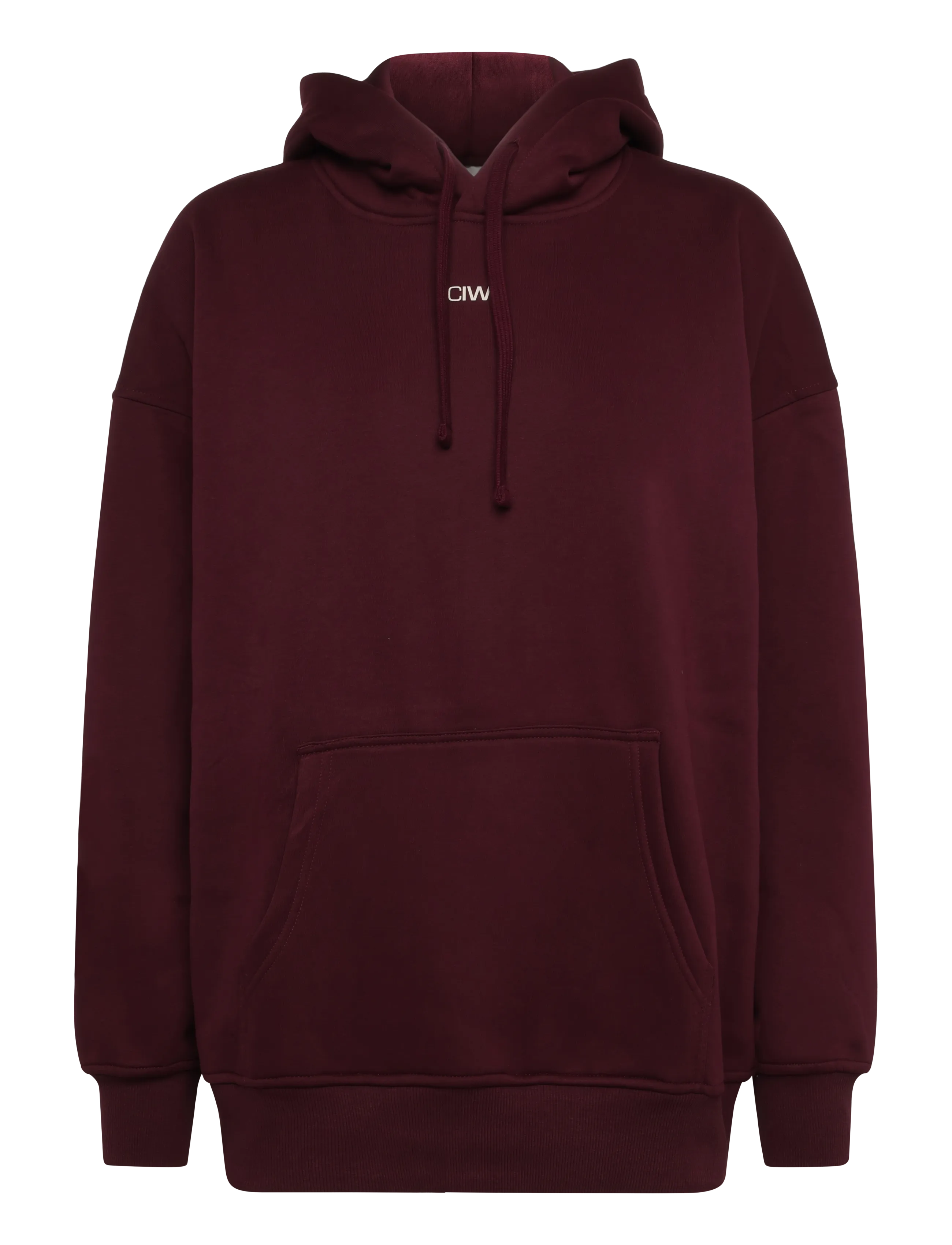 ICANIWILL Everyday Relaxed Hoodie Print W - Kapuzenpullover - DARK MAHOGANY / burgundy