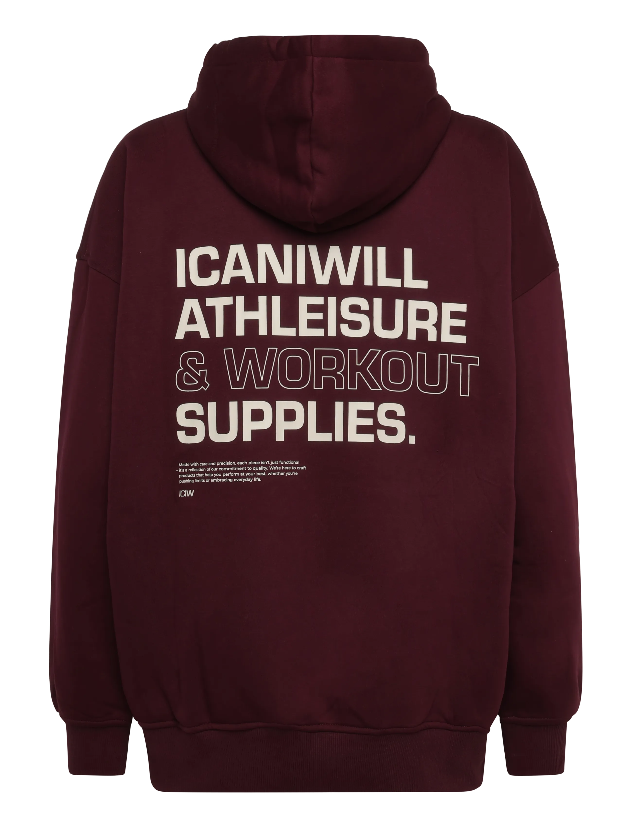ICANIWILL - Everyday Relaxed Hoodie Print W - sweatshirts - dark mahogany - 2
