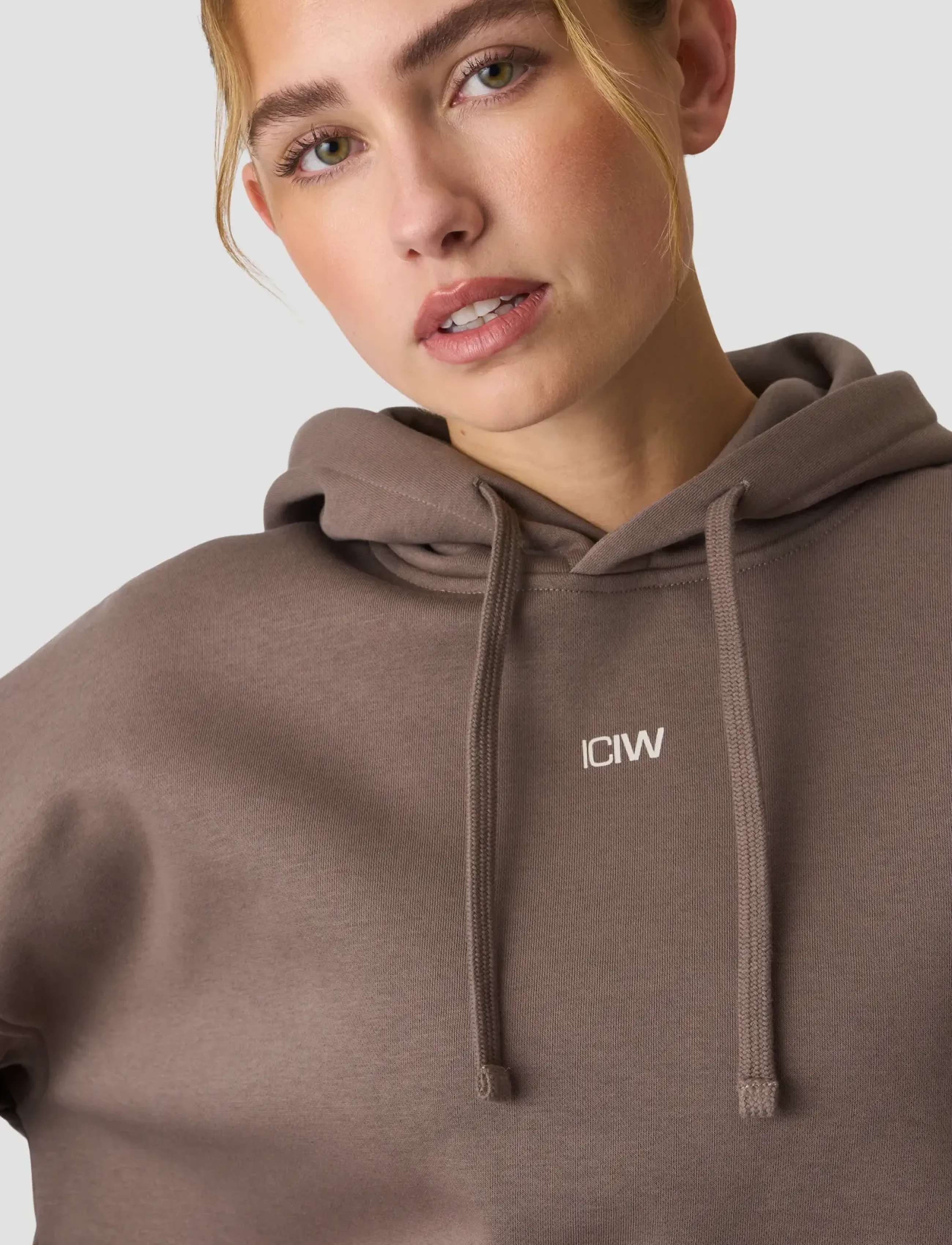 ICANIWILL - Everyday Relaxed Hoodie Print W - sweats et sweats à capuche - warm grey - 4