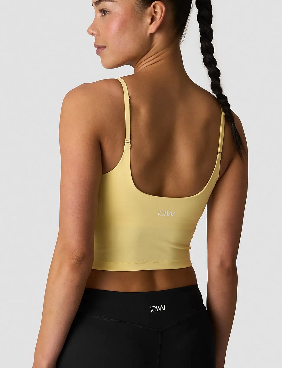ICANIWILL - Nimble 2-in-1 Tank W - crop-tops - fading yellow - 3