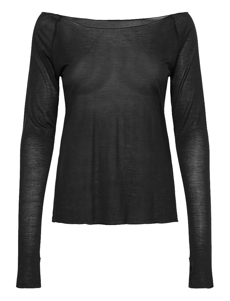 ICANIWILL - Nimble Thin Long Sleeve W - langarmshirts - black - 1