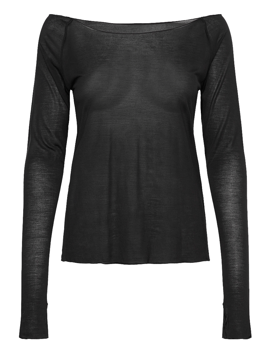 ICANIWILL - Nimble Thin Long Sleeve W - langarmshirts - black - 1