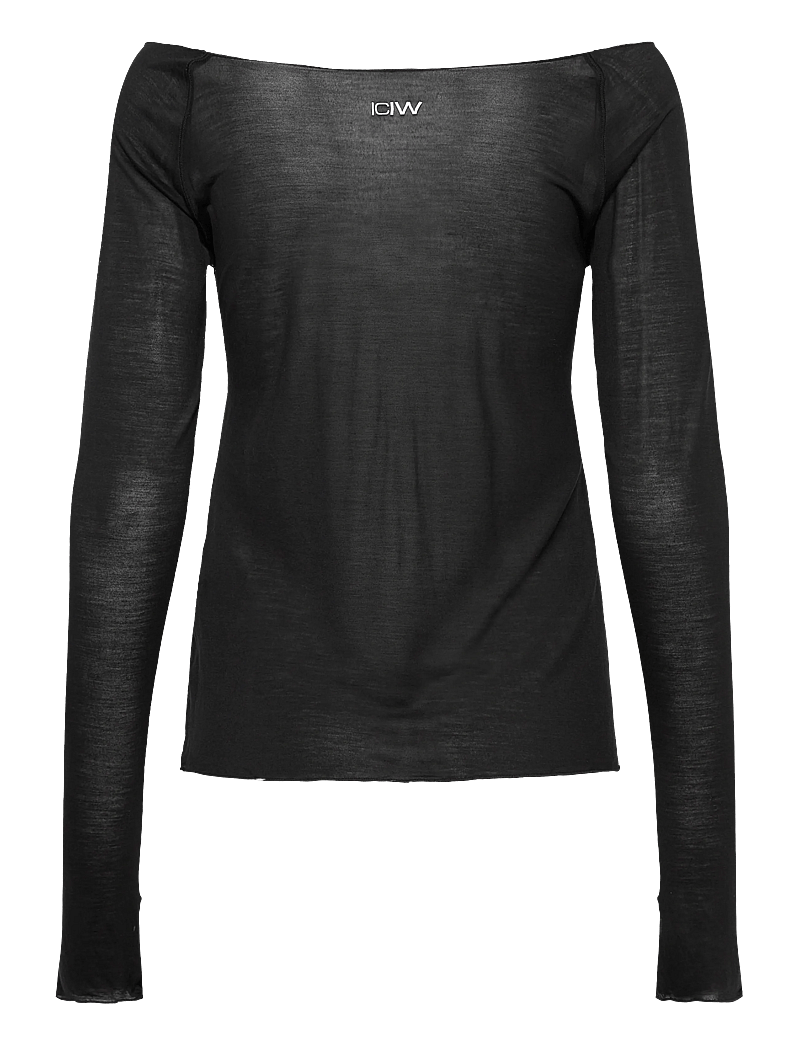 ICANIWILL - Nimble Thin Long Sleeve W - langarmshirts - black - 2