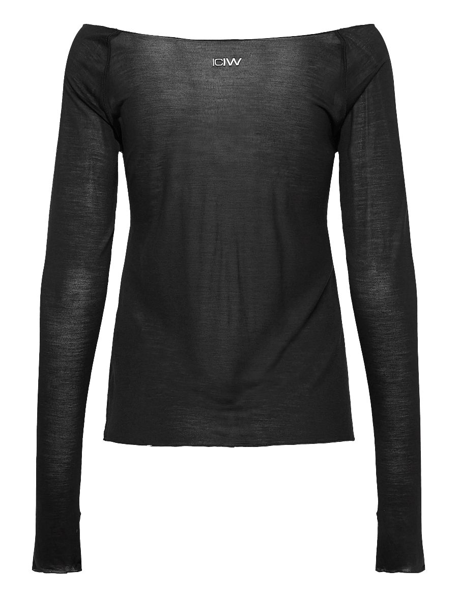 ICANIWILL - Nimble Thin Long Sleeve W - langarmshirts - black - 2