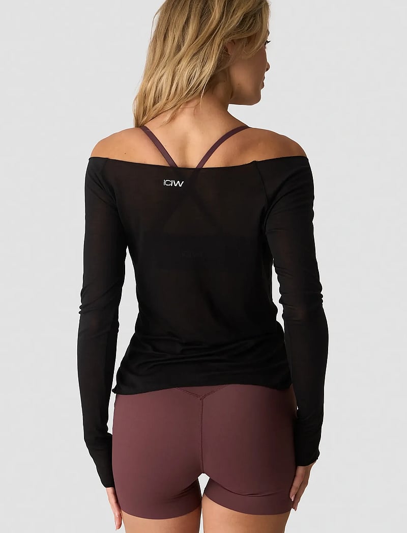 ICANIWILL - Nimble Thin Long Sleeve W - langarmshirts - black - 3