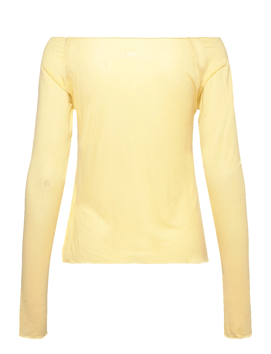 ICANIWILL - Nimble Thin Long Sleeve W - pitkähihaiset t-paidat - fading yellow - 2