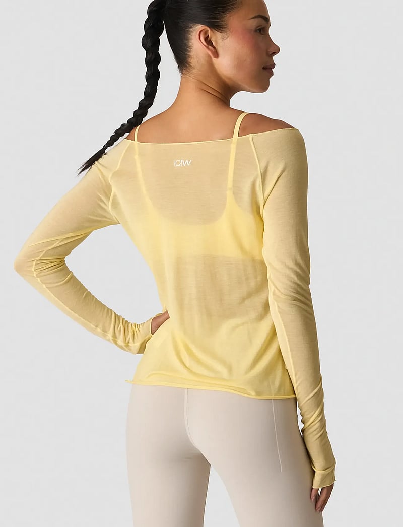 ICANIWILL - Nimble Thin Long Sleeve W - hauts à manches longues - fading yellow - 3